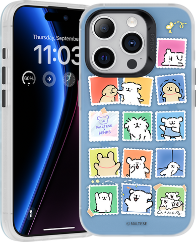 Чохол Benks для iPhone 15 Stamp Puppies MagSafe 1248538 фото