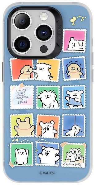 Чохол Benks для iPhone 15 Pro Stamp Puppies MagSafe 1248539 фото