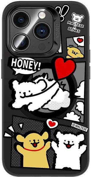 Чохол Benks для iPhone 15 Pro Max Honey Puppies MagSafe 1248546 фото